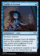 Karta Magic: The Gathering Unable to Scream DSK