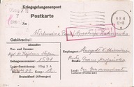 OFLAG X A -karta -obieg 1941 rok do STAROPOL-oflag OSTERODE + "S" stempel