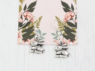 kolczyki króliczki zające vintage retro boho NB83