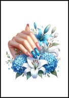 A2 PLAKAT DO SALONU MANICURE URODY, PLAKAT DLA KOSMETYCZKI PAZNOKCIE LAKIER