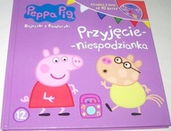 PEPPA PIG CZĘŚĆ 12 PRZYJĘCIE -NIESPODZIANKA KSIĄŻKA Z DVD