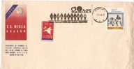 T.S. WISŁA KRAKÓW -60 LAT -koperta ozdobna -stempel "60 lat T.S.Wisła"