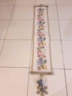 KILIM MAKATKA HAFTOWANY DO POWIESZENIA SKANDYNAWSKI Z MOSIĘŻNYM DZWONKIEM