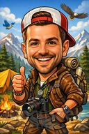 Personalizowana KARYKATURA z Twojego zdjęcia – Plakat A3 + Antyrama Gratis