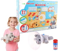 MAŁY WETERYNARZ ZESTAW DLA DZIECI GRATIS PLUSZAK + TORBA Z NARZĘDZIAMI