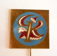 GAZETA KRAKOWSKA dziennik - odznaka PRL Kraków