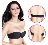 Śliczny biustonosz czarny ładnie modelujący push-up miseczka D