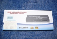 Hdmi 4x1 Quad Multi-Viewer switch rozdzielacz