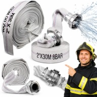 WĄŻ STRAŻACKI PARCIANY PODGUMOWANY DO WODY SZAMBA 2 CALE 30M DO POMPY