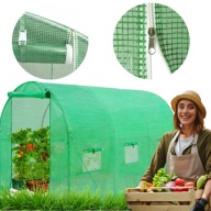 TUNEL FOLIOWY OGRODOWY SZKLARNIA FOLIAK MOCNY WIELOSEZONOWY GRUBA FOLIA UV