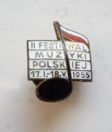 II FESTIWAL MUZYKI POLSKIEJ WARSZAWA 1955 PRL Związek Kompozytorów Polskich