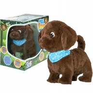 TM TOYS Interaktywny piesek brązowy LABRADOR BRUNO reaguje na dotyk 2+