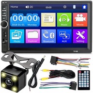 RADIO SAMOCHODOWE BLUETOOTH 2 DIN 7" USB SD 4x45W KINO FILMY KAMERA COFANIA