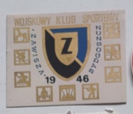 ZAWISZA BYDGOSZCZ WKS KLUB SPORTOWY PIŁKA NOŻNA NAKLEJKA WLEPKA PRL