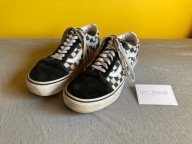 AE124 Vans Old Skool Checkerboard Platform 39