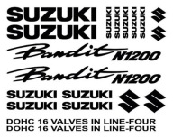 SUZUKI BANDIT N1200 _ zestaw naklejek _ KOLORY