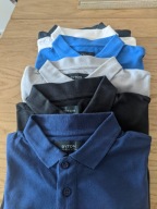 Koszulka męska polo S młodzieżowa niebieska Bytom