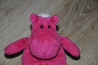 pluszak maskotka hipopotam hipcio różowy z serduszkiem Nici 16 cm