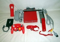 NINTENDO WII RED CZERWONA Z GAMECUBE MOTION PLUS MARIO KART ZELDA N64 CUDO!