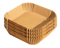 Wkład AIR FRYER 100x frytkownicy beztłuszczowej papierowy do pieczenia 20cm
