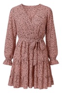 New Look cienka sukienka na wiosnę M 38 kwiatowa, wiązana – trend