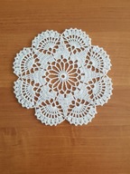 SERWETA SERWETKA SZYDEŁKOWA Z KORDONKA /RĘKODZIEŁO ROBÓTKI RĘCZNE SZYDEŁKO