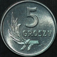 5 groszy 1961 - menniczy egzemplarz