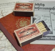 ZAPAŁKI WEHRMACHTU, PEŁNA PACZKA - STAN MAGAZYNOWY!