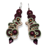 kolczyki długie wiszące perły Swarovski