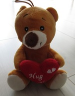 Maskotka pluszak Miś z sercem 15cm