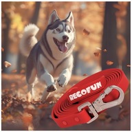 Smycz TRENINGOWA dla PSA czerwona 10m, WODOODPORNA MOCNA zapięcie z BLOKADĄ