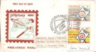 FILIPINY PHILIPINAS -koperta FDC -obieg do CUBA -1982 rok -znaczki stemple