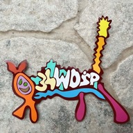 Naklejka Dzierdziel ręcznie wycinana z folii winylowej unikat, 100% na WOŚP