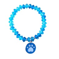 Bransoletka ze turkusowych koralików "Kocia łapka"