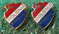 ODZNAKA BKS POLONIA BYDGOSZCZ - WERSJA ZŁOTA SREBRNA - KOMPLET 2 SZTUKI