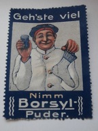 Borsyl - puder zasypka - zalepka reklamowa
