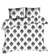 pościel z flaneli 160x220 + 2x70x80 + 2x40x40 zamek F 90 Kaszubek szary