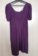 Sukienka fioletowa krótki rękaw outlet r. 38