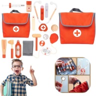 ZESTAW MALY LEKARZ MALEGO DOKTORA ZABAWKI DOKTOR DLA DZIECI EDUKACYJNY XXL