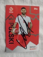 Karta topps autograf Polska Mateusz Klich PZPN Duma Polski