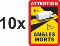 Naklejka, nalepka, 10 sztuk, ANGLES MORTS, TIR