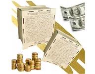 SKARBONKA WYKREŚLANA WYKREŚLANKA OSZCZĘDZANIE PREZENT WYZWANIE CEL UPOMINEK