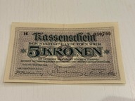 5 Kronen (Vienna) notgeld Austria; N#363775; stan XF