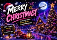 Kartka Świąteczna A6 10x15 Merry Christmas + Koperta + Folia