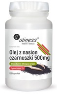 Suplement diety Aliness Olej z nasion czarnuszki 2% 500 mg 120 kapsułek