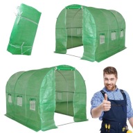 TUNEL FOLIOWY OGRODOWY SZKLARNIA MOCNA KONSTRUKCJA NA WARZYWA 6m2 2x3m