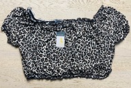 Bluzka panterka crop top Primark Rozm. L + GRATIS