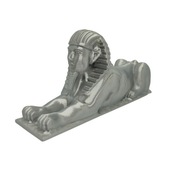 Sfinks egipski 3D srebrna figurka 15 cm z filamentu dekoracja do wnętrz