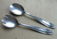 GERLACH wzór KŁOS : ŁYŻKI do SAŁATEK : TOTALNY komplet 2 sztuki UNIKAT _!!!