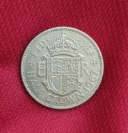 WIELKA BRYTANIA - 1/2 KORONY - HALF CROWN 1967 - Elżbieta II